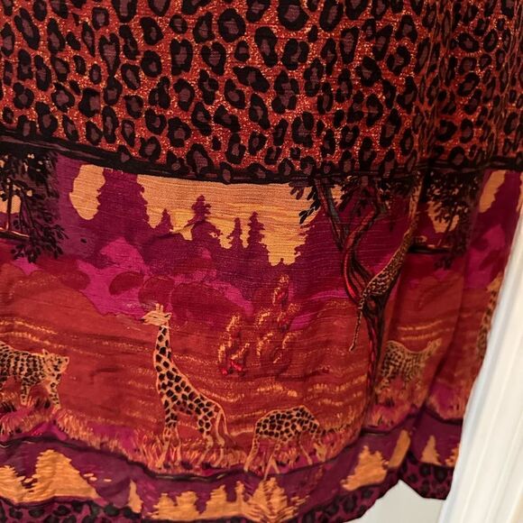 Sag harbor, two piece tank dress red leopard animal, print-  size 14 - ONS - Picture 9 of 9